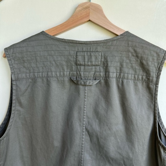 Ralph Lauren Vintage Tactical Cargo Pocket Fishing Vest in Green, size M - Picture 4 of 6